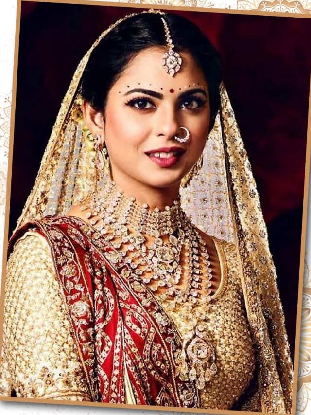 Isha ambani bridal top look