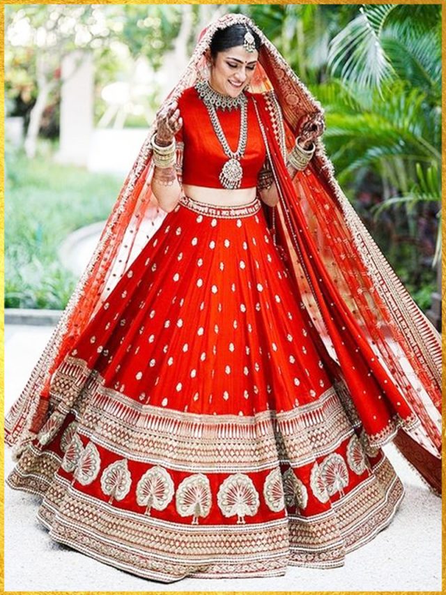 Affordable luxury ❤️ Beautiful Handcrafted bridal lehenga. Dm for orders  and more details. #lehengainspiration #lehengalove😍… | Instagram