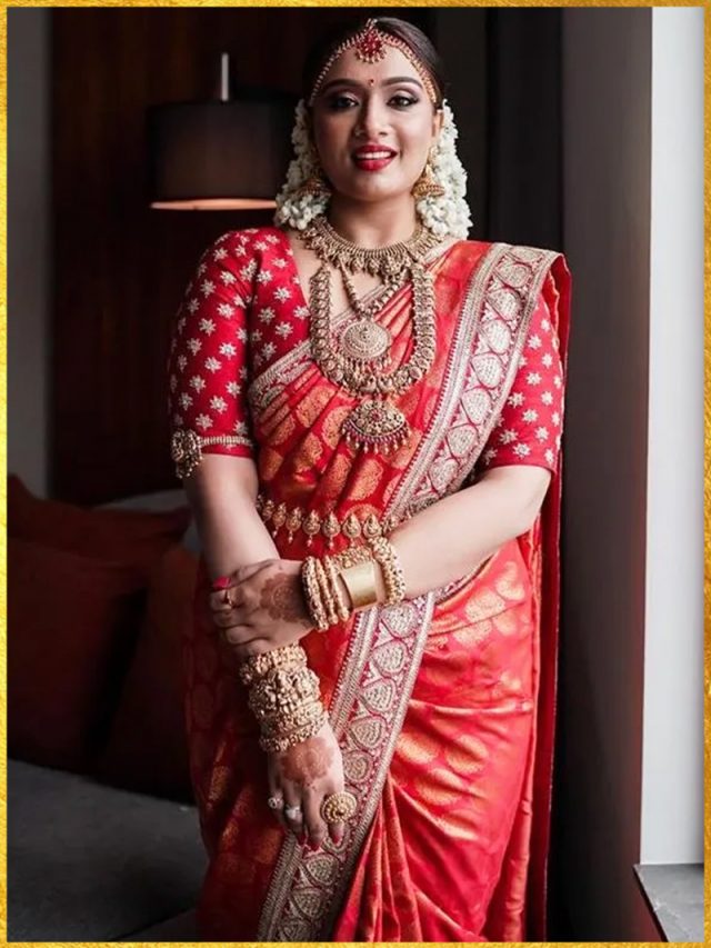 Red Color Wedding Saree