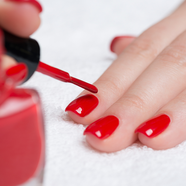 Painting Nails with Permanent Paint and Drying Machine Stock Image - Image  of hand, polish: 304659979